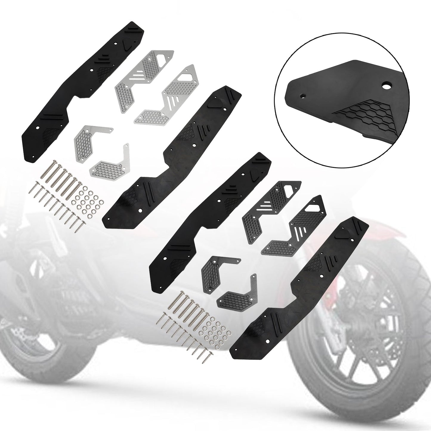 Footrest Foot Pegs Pedal Footboard Plate Guard fit for HONDA ADV160 2022-2023