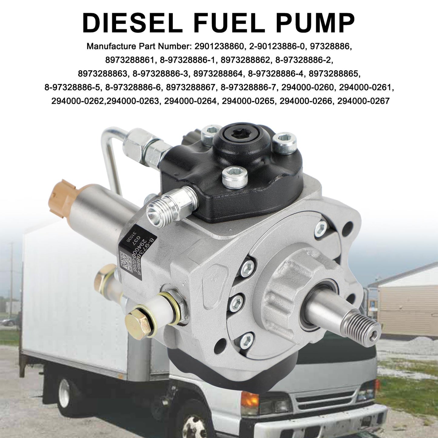 Isuzu 2004-2007 NPR 5.2L 4HK1 Diesel Fuel Pump 294000-0266 2901238860 97328886 Fedex Express