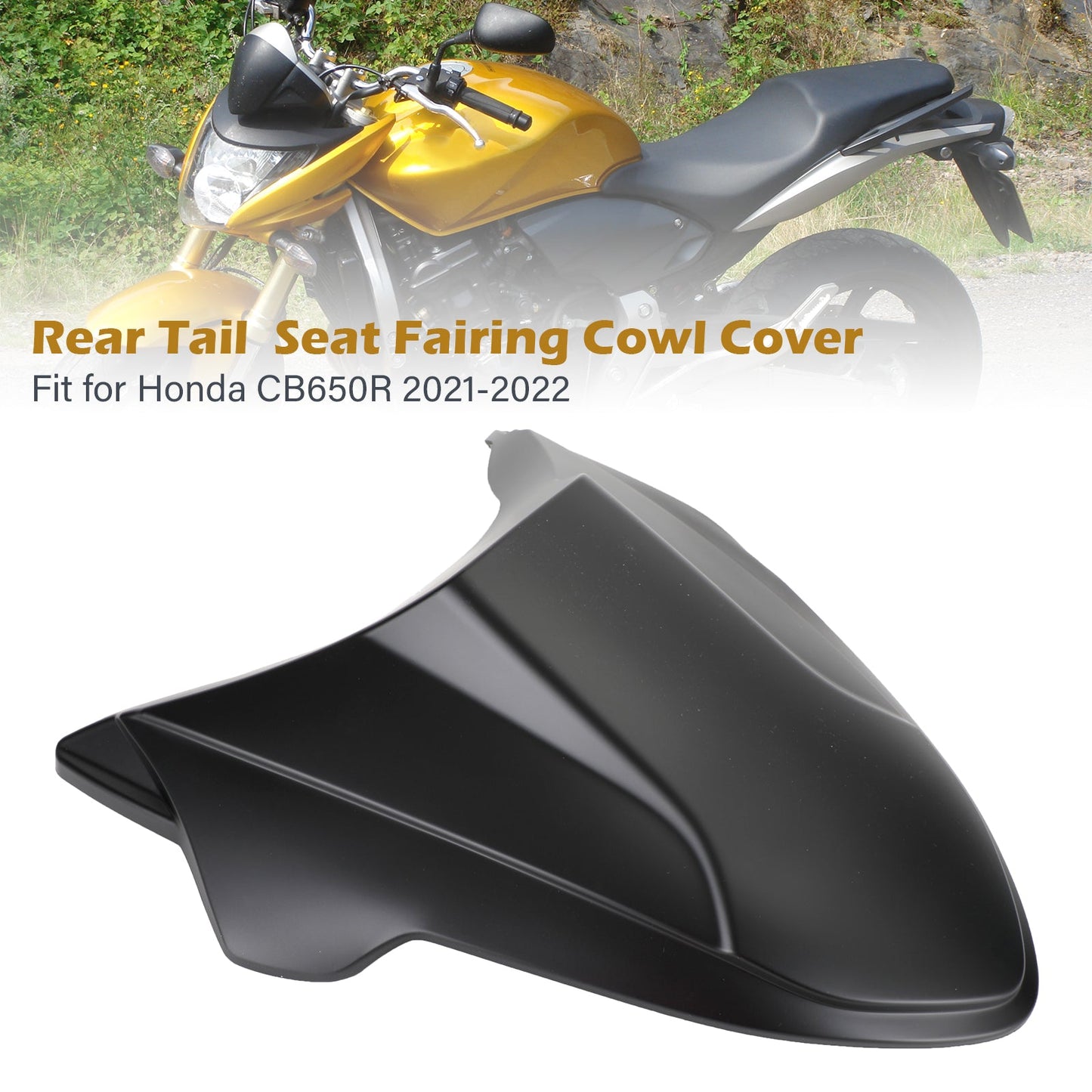 Rear Tail Seat Fairing Cowl Cover for Honda CB650R 2021-2022