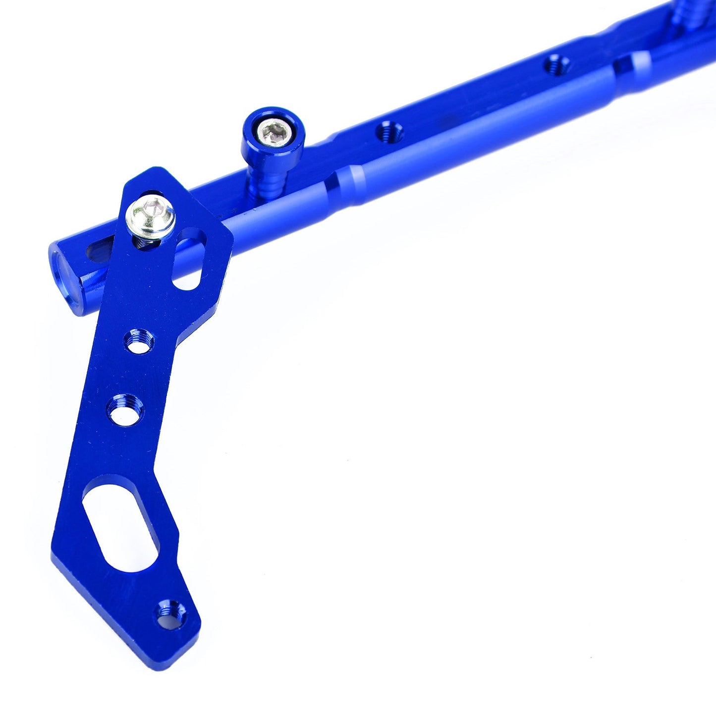 Cnc Adjustable Balance Cross Handle Bar Aluminum Lever Blue Fits For Motor