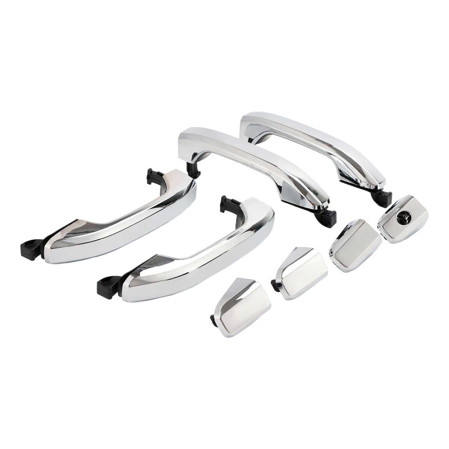 2015-2019 GMC Sierra 3500 HD (submodel: Base, Denali, SLE, SLT) 4pcs Exterior Door Handle Chrome 14575050