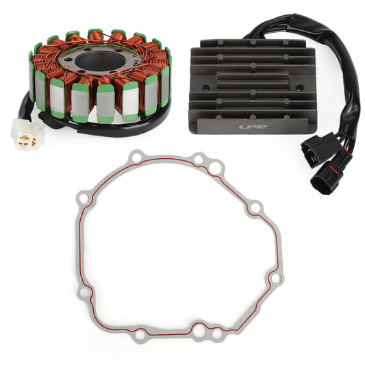 Stator Coil+Voltage Regulator Rectifier+Gasket For Suzuki GSR750 GSXS750 12-20 Champoo