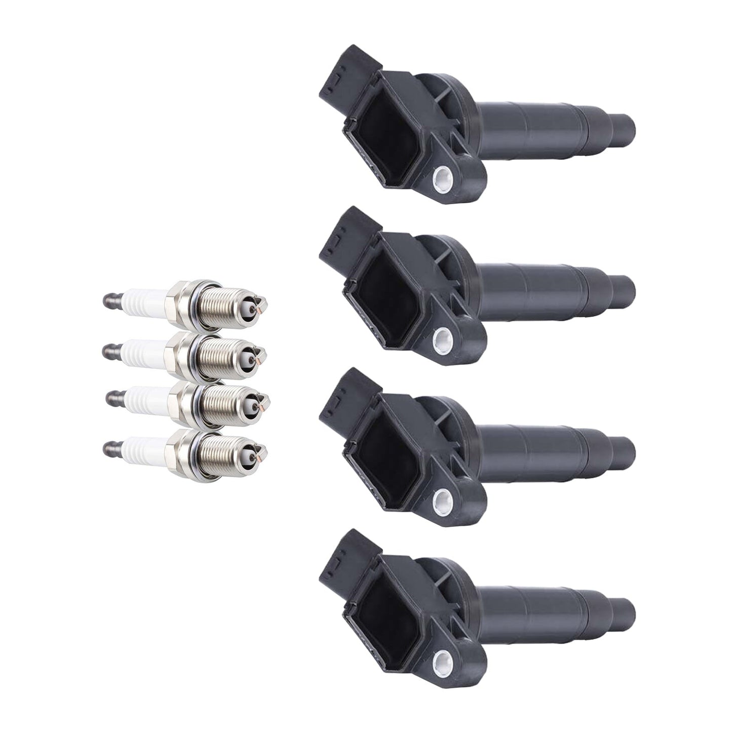 2010-2012 Lexus HS250H L4 2.4L 4PCS Ignition Coil+Spark Plug UF333 UF494 C1330 90919-02244