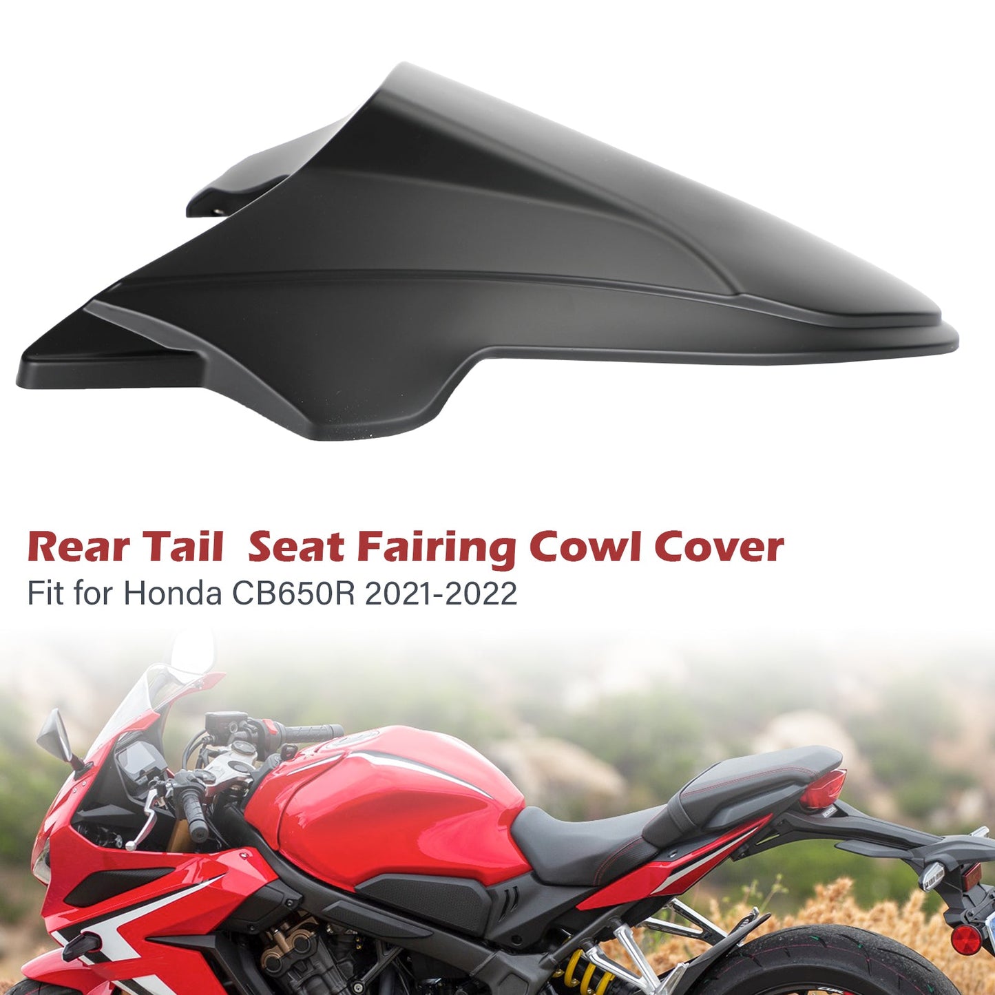 Rear Tail Seat Fairing Cowl Cover for Honda CB650R 2021-2022