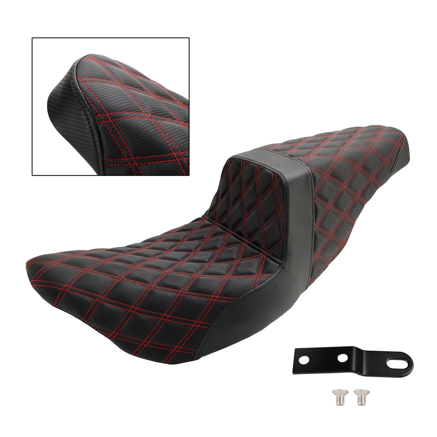 Complete Cushion Rider Passenger Seat Red Fits For Fl Touring Models 2008-2023