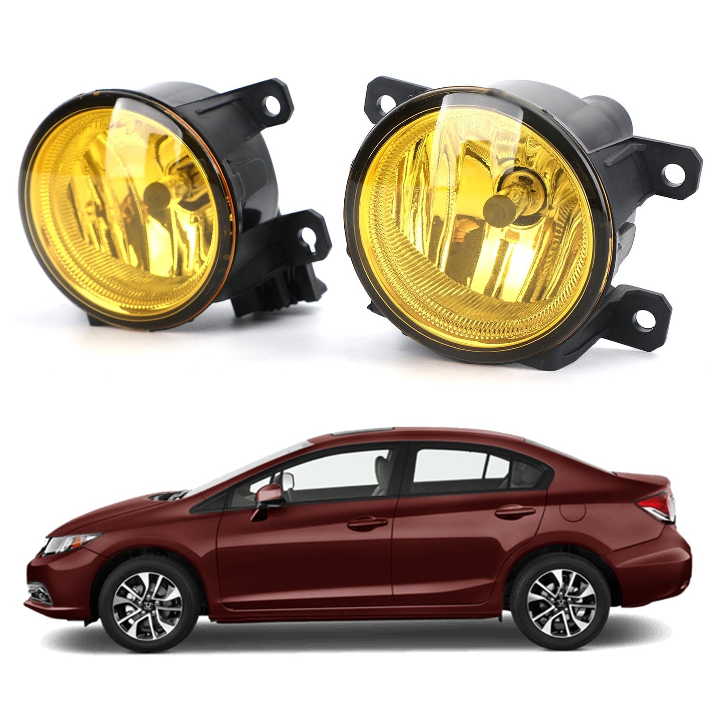 1Set Upgrade LED front fog lamp fits for 2016-2020 Honda Civic