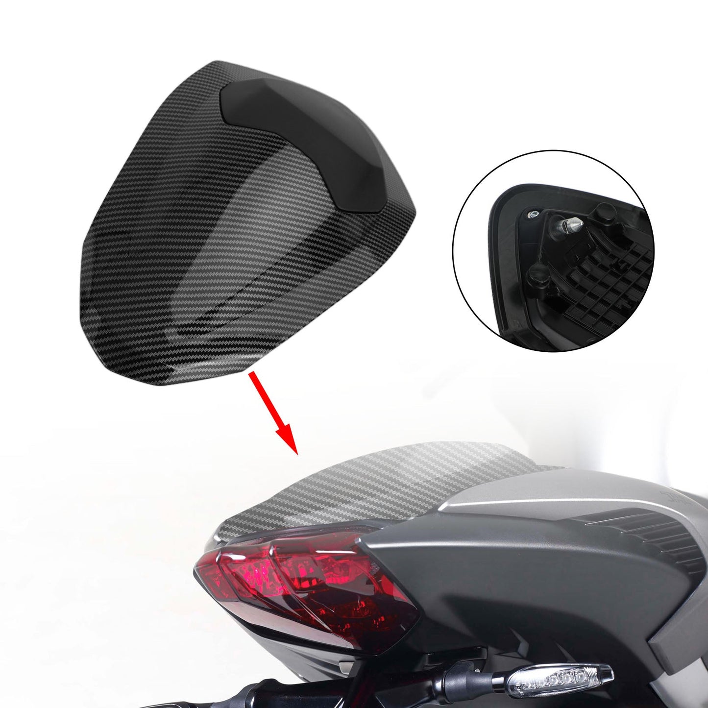 Rear Tail Seat Fairing Cowl Cover For Street Triple RS 765 2017-2019