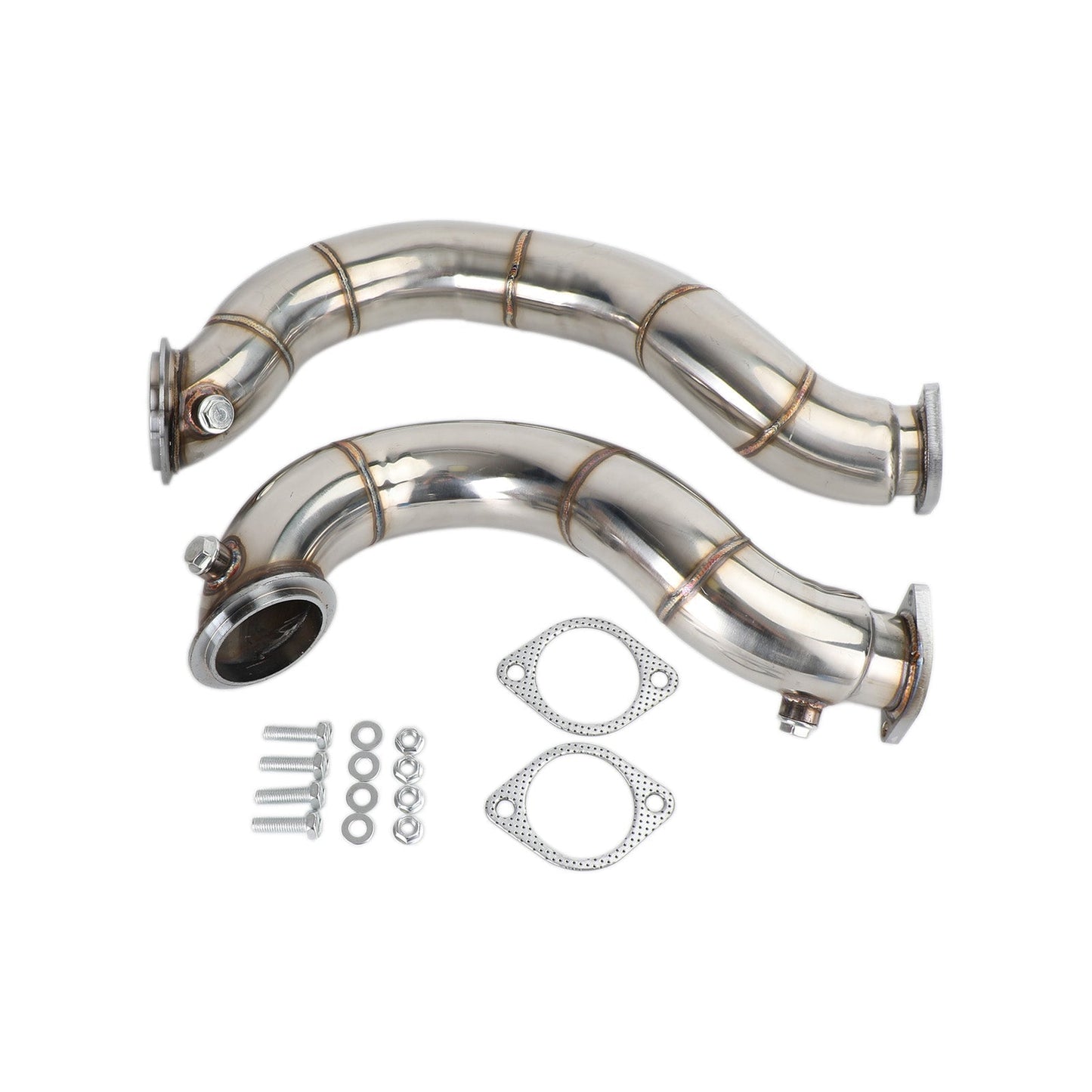 2007-2010 BMW N54 E90/E91/E92/E93/E82/135i/335i Twin Turbo 3″ Cast Stainless Steel Downpipe Champoo