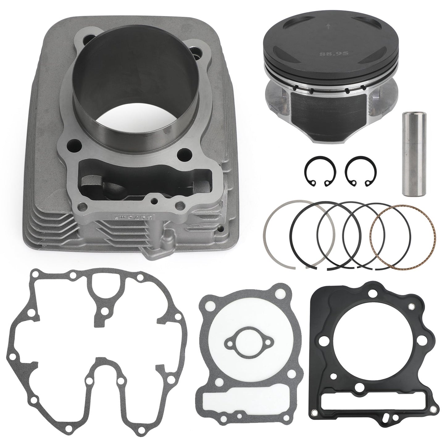 440cc 89mm 1999-2014 Honda TRX400EX TRX400X Big Bore Jug Cylinder Top End Rebuild Kit