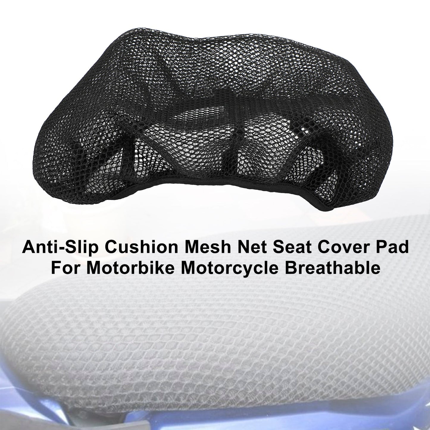 Universal Heat-Resistant Net Seat Mesh Cover For Motorcycle Scooter Motorbike XXXL