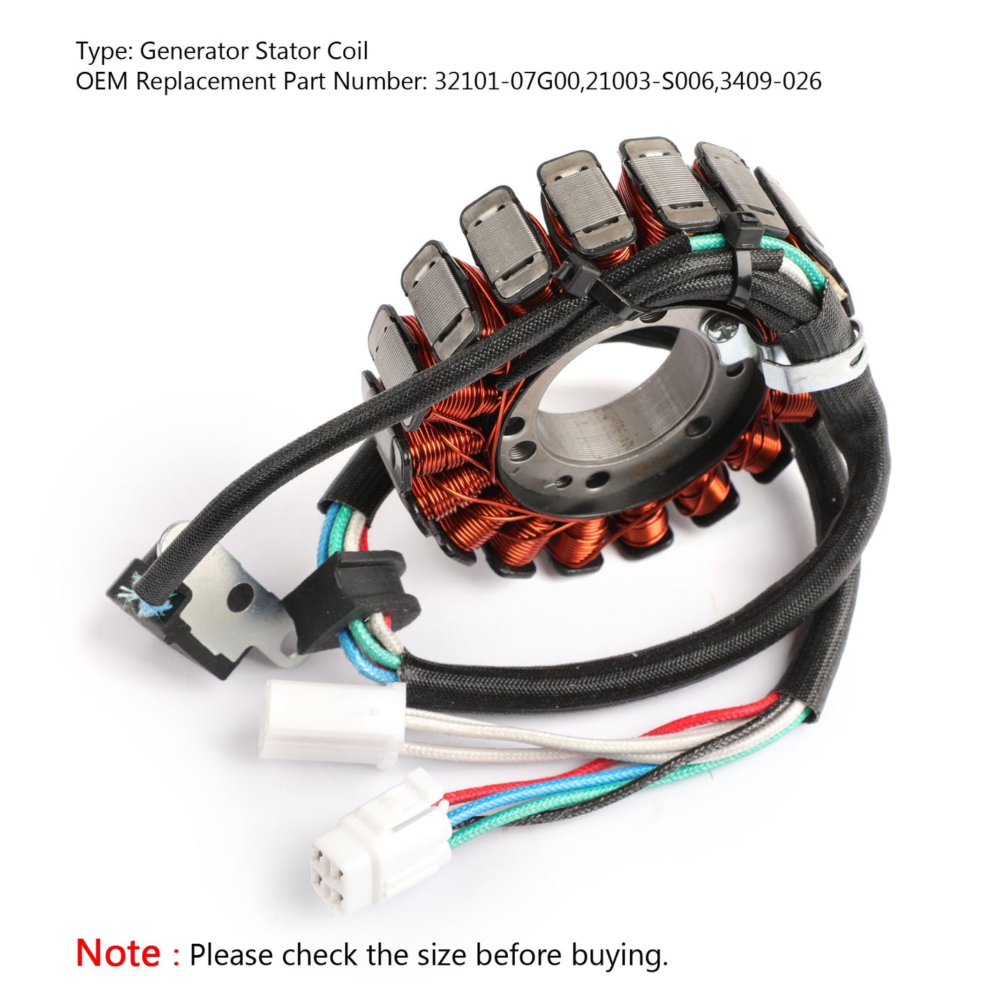 Magneto Generator Stator Coil for Kawasaki 21003-S006 KFX400 KSF400 2003-2007