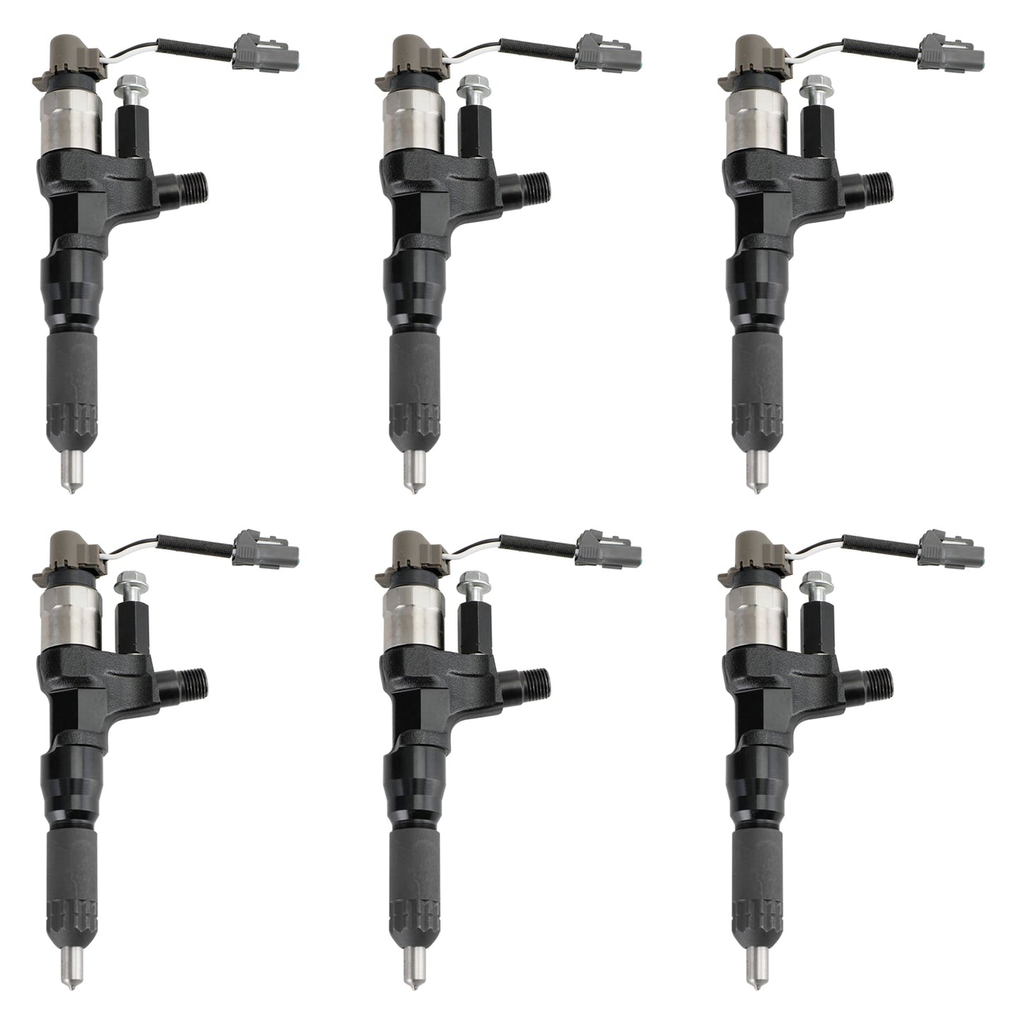 Hino 3.8L 4.7L 5.0L 6.5L 7.7L 6PCS Fuel Injectors 095000-6593 CB84034501S 095000-6594