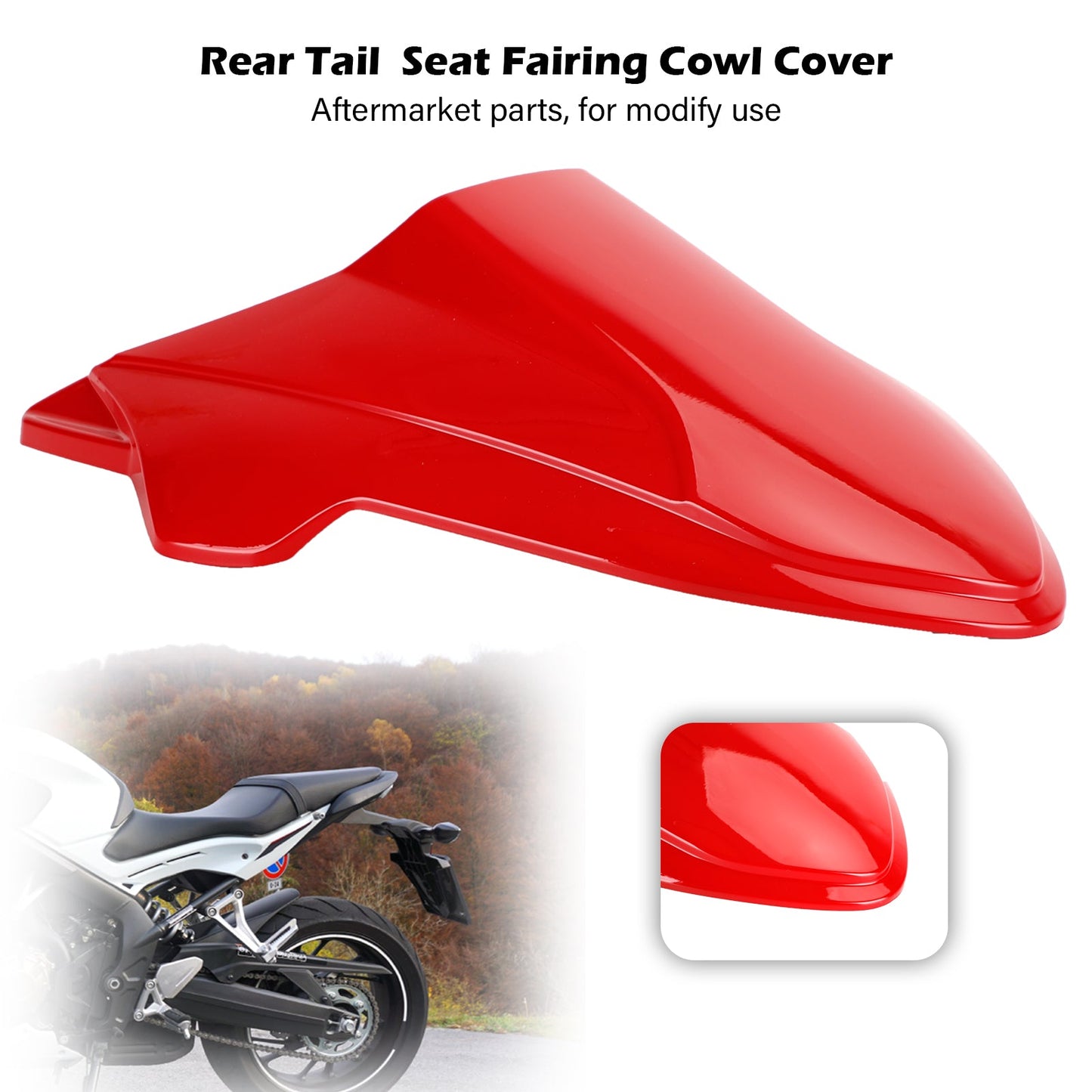 Rear Tail Seat Fairing Cowl Cover for Honda CB650R 2021-2022