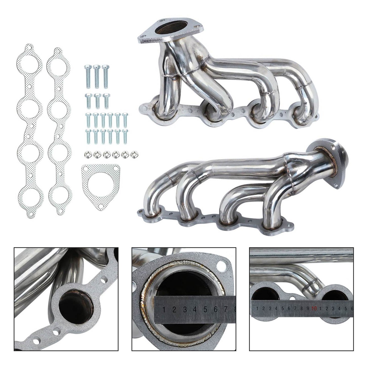 2002-2013 Chevrolet Silverado 1500 4.8L 5.3L 6.0L 6.2L Exhaust Headers