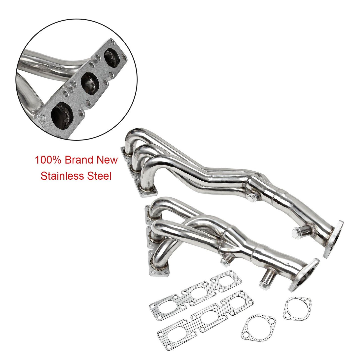 1997-2000 BMW E39 5 Series 2.5L/2.8L/3.0L Engines Stainless Exhaust Header Manifold