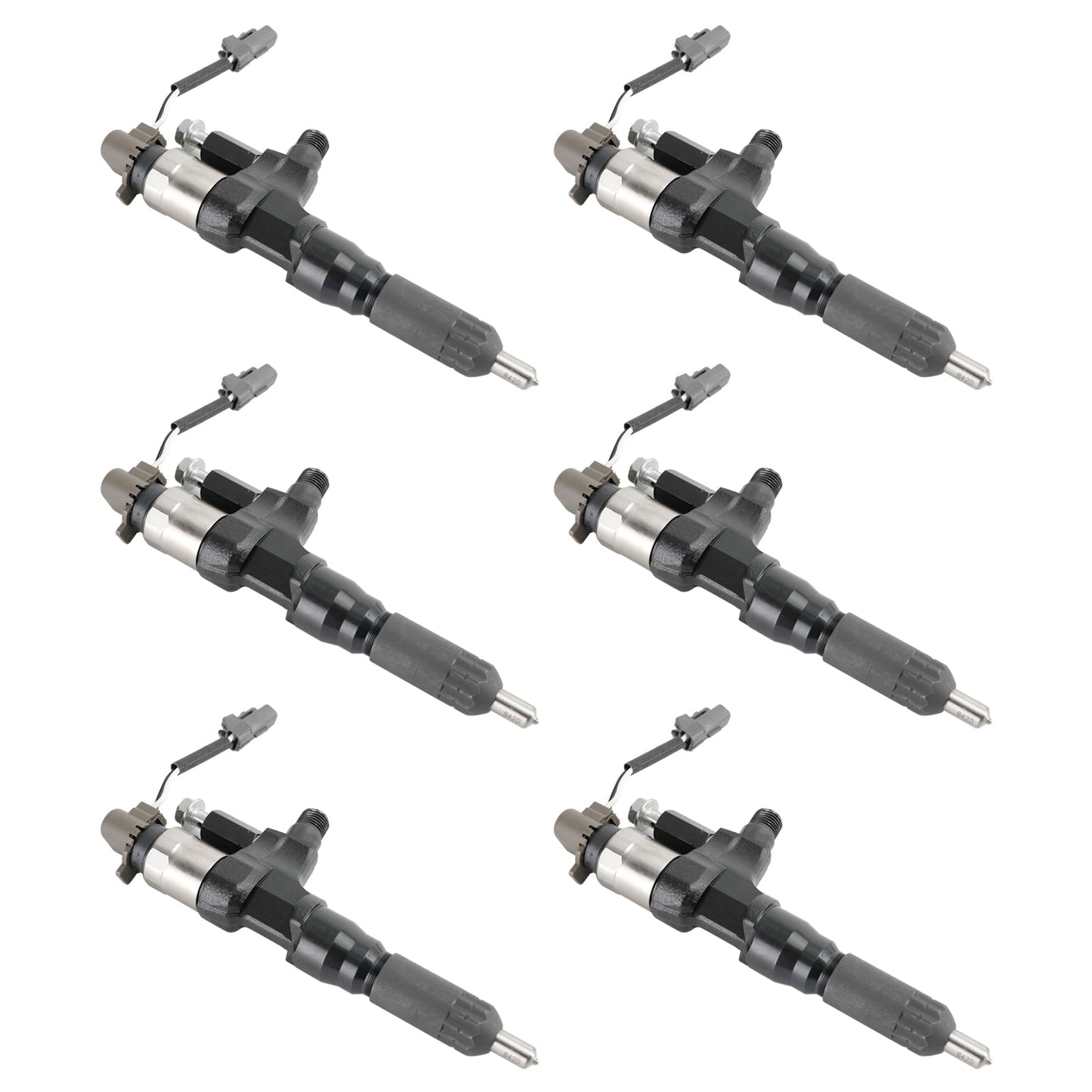 Hino 3.8L 4.7L 5.0L 6.5L 7.7L 6PCS Fuel Injectors 095000-6593 CB84034501S 095000-6594