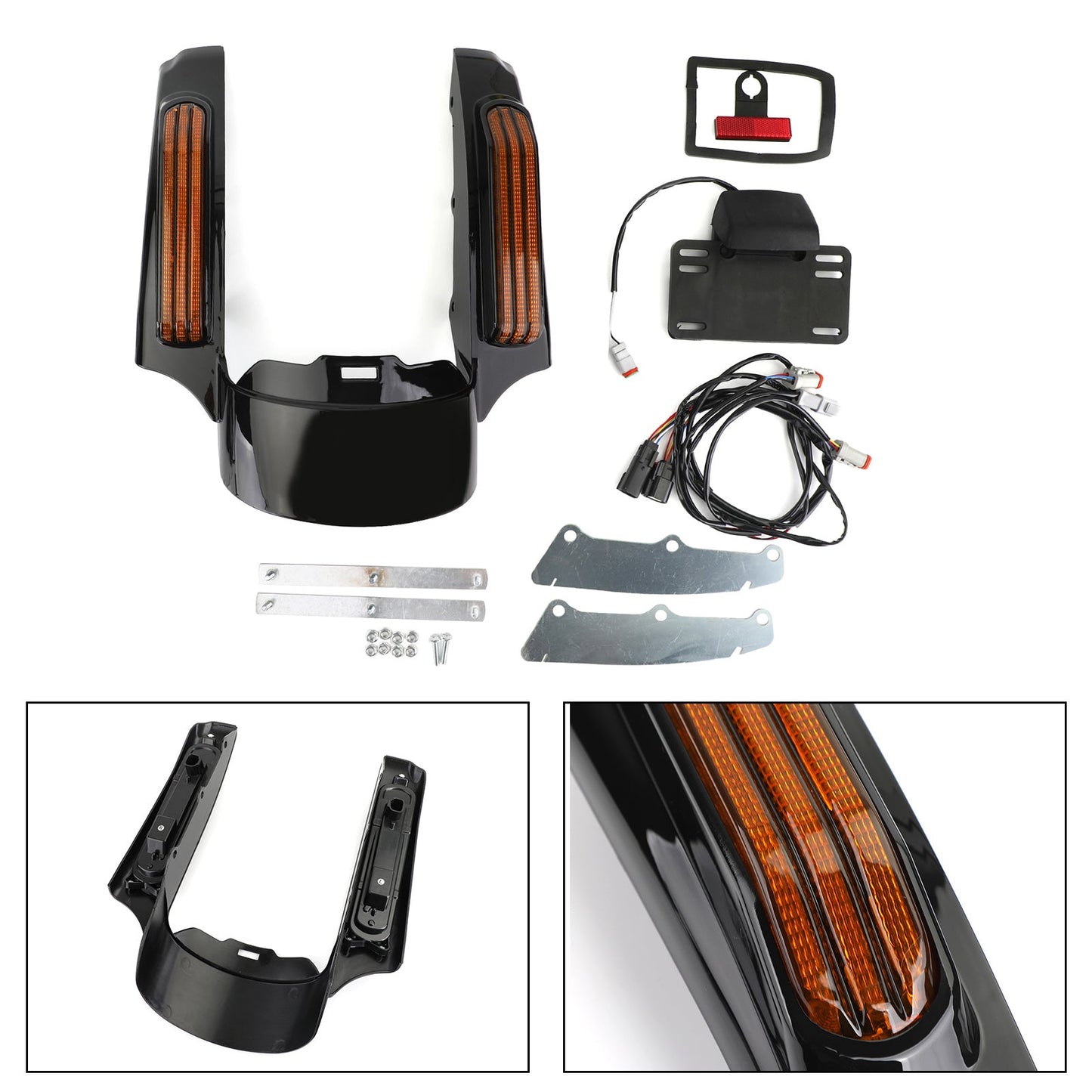 14-18 Road King FLHR Amber Street Fender LED Light