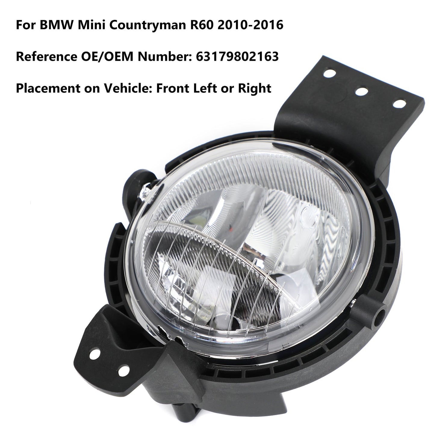 2010-2016 BMW Mini Countryman R60 L/R Fog Light Daytime Running Lamp 63179802163