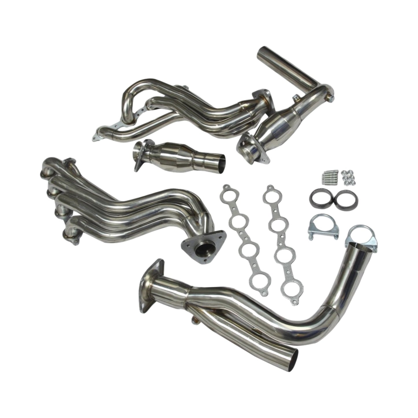 1999-2005 Chevrolet Silverado 1500 Stainless Manifold Header Exhaust GMT800 V8 Engine W/Y-Pipe