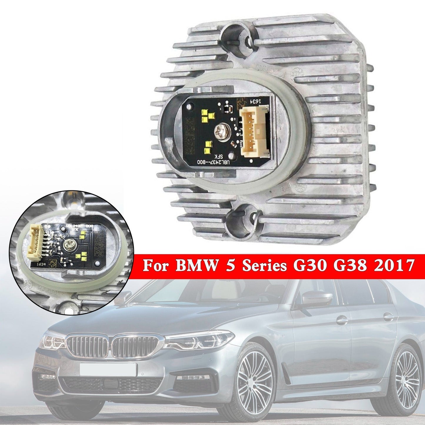 Left 63117214939 LED DRL Light Control Unit 7214939 For BMW 5 Series G30 G38 2017-