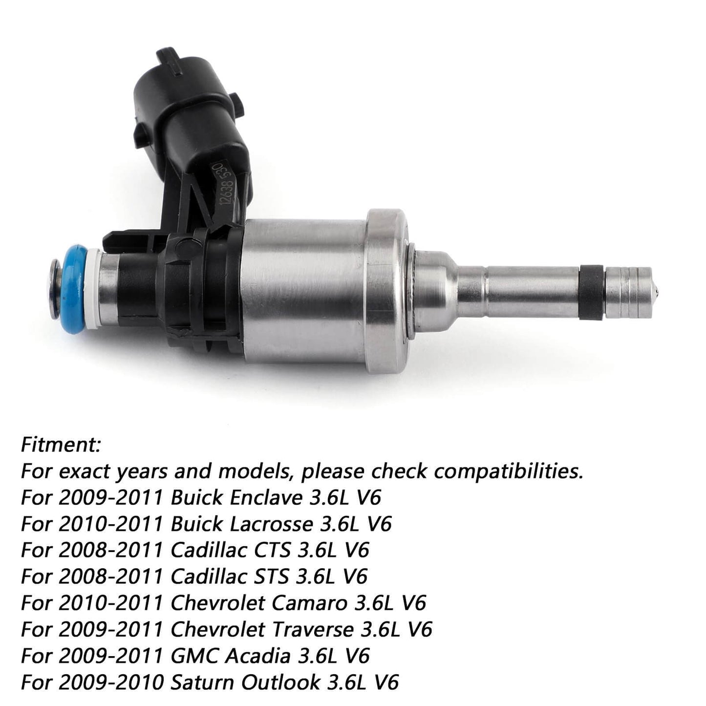 1x Fuel Injectors GM Chevrolet Camaro Traverse GMC Acadia CTS 3.6L