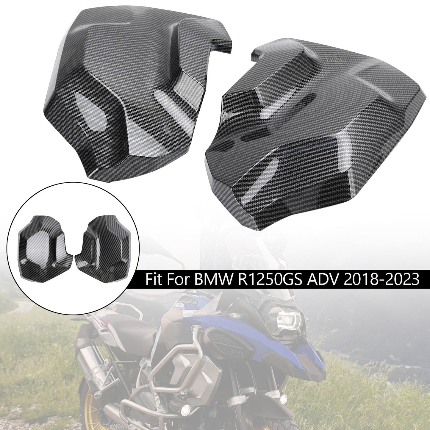 18-23 BMW R1250GS ADV Side Frame Fairing Cowl Guards Radiator Cover