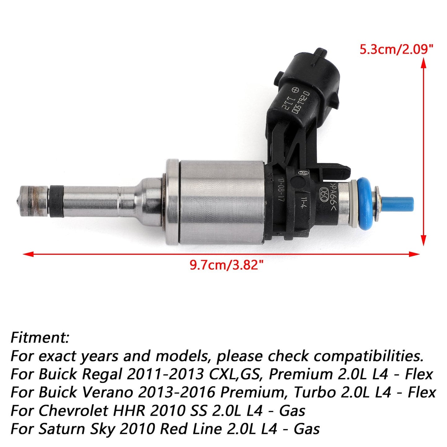 1PCS Fuel Injectors 12636111 GM Buick Chevrolet Saturn Cobalt Regal Verano 12636111BA 0261500147