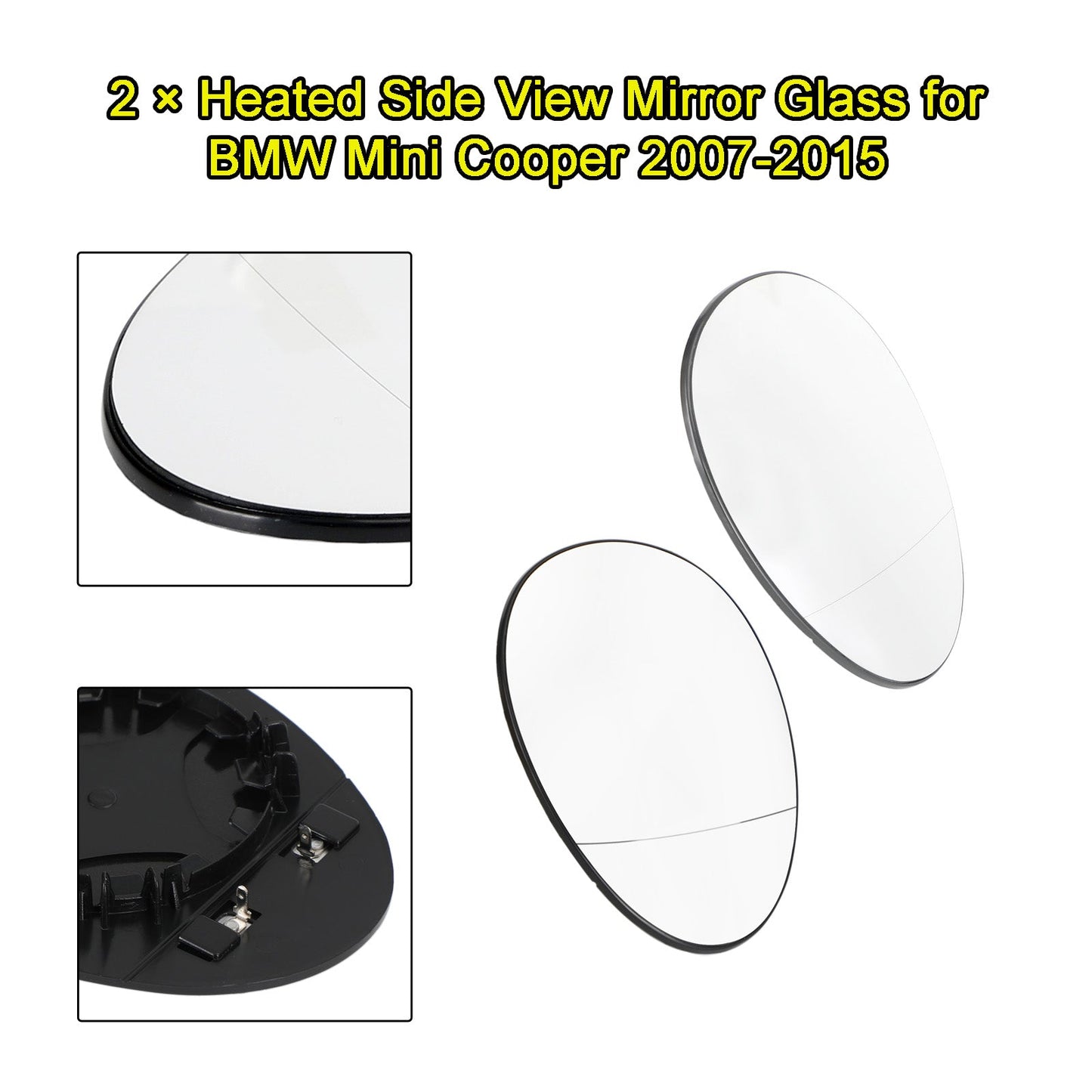 Mini R55 Clubman 07-14 Left&Right Heated Side View Mirror Glass 51162755626 51162755625