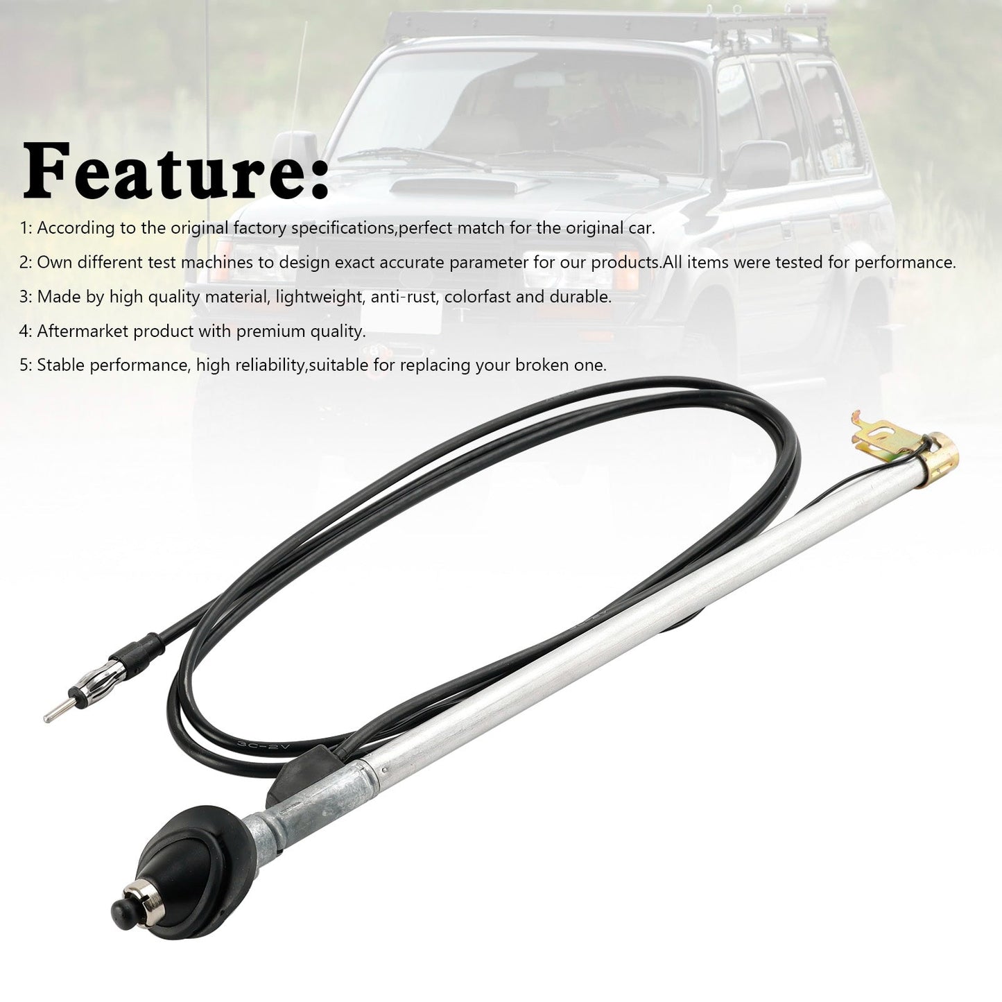 Toyota Landcruiser 80 Series HDJ80 HZJ80 FZJ80 Manual Lock Down Antenna