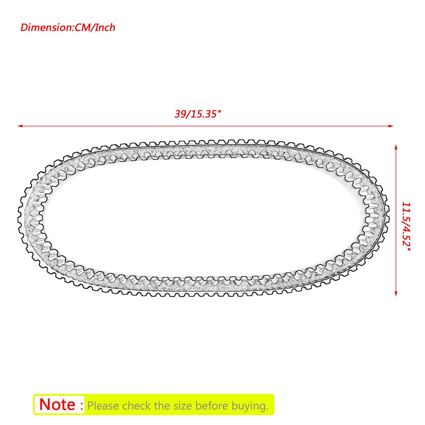 Drive Belt For Bombardier Mini DS50 2-strokes DS90 4-strokes 02-06 A23100117000