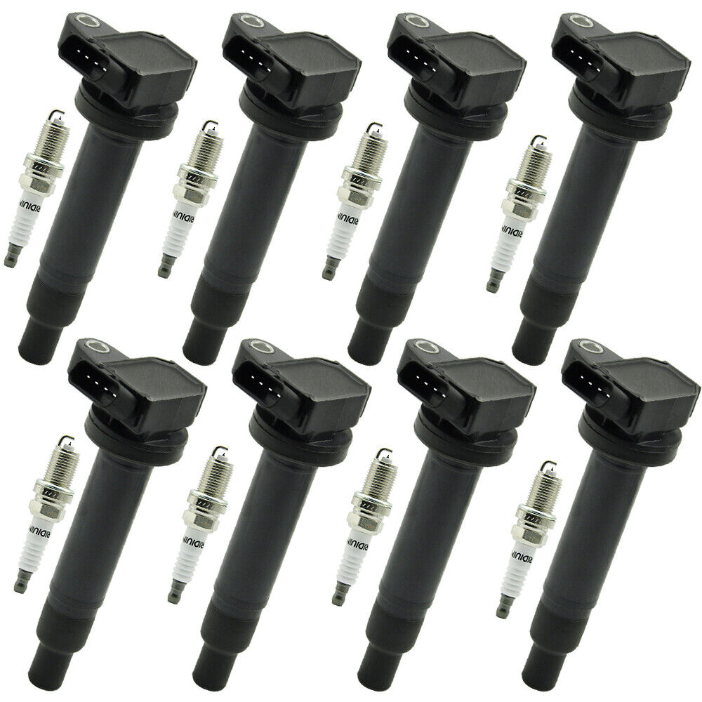 2003-2009 Toyota 4Runner 4.7L 8PCS Ignition Coil+Spark Plug UF230 90080-91180