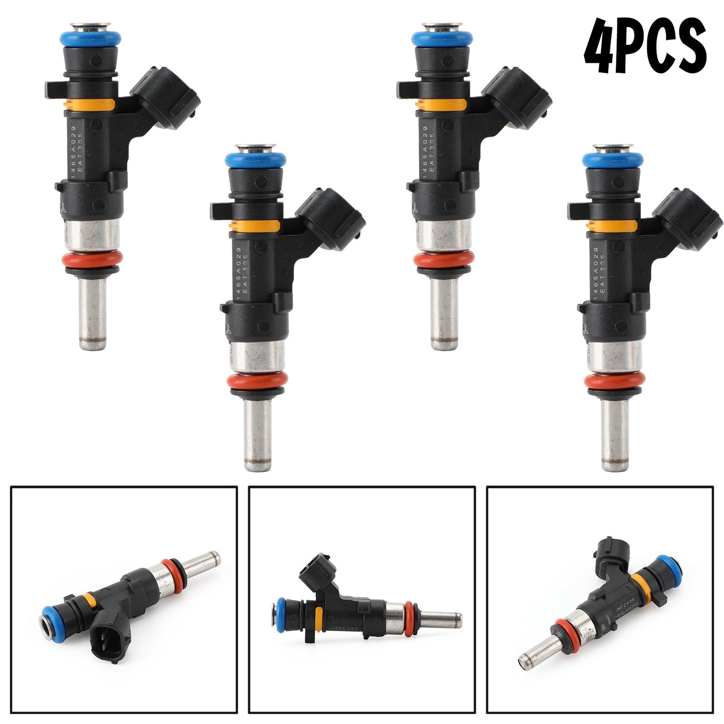 2008-2010 Mitsubishi Lancer 2.0L l4 4PCS Fuel Injectors 1465A029