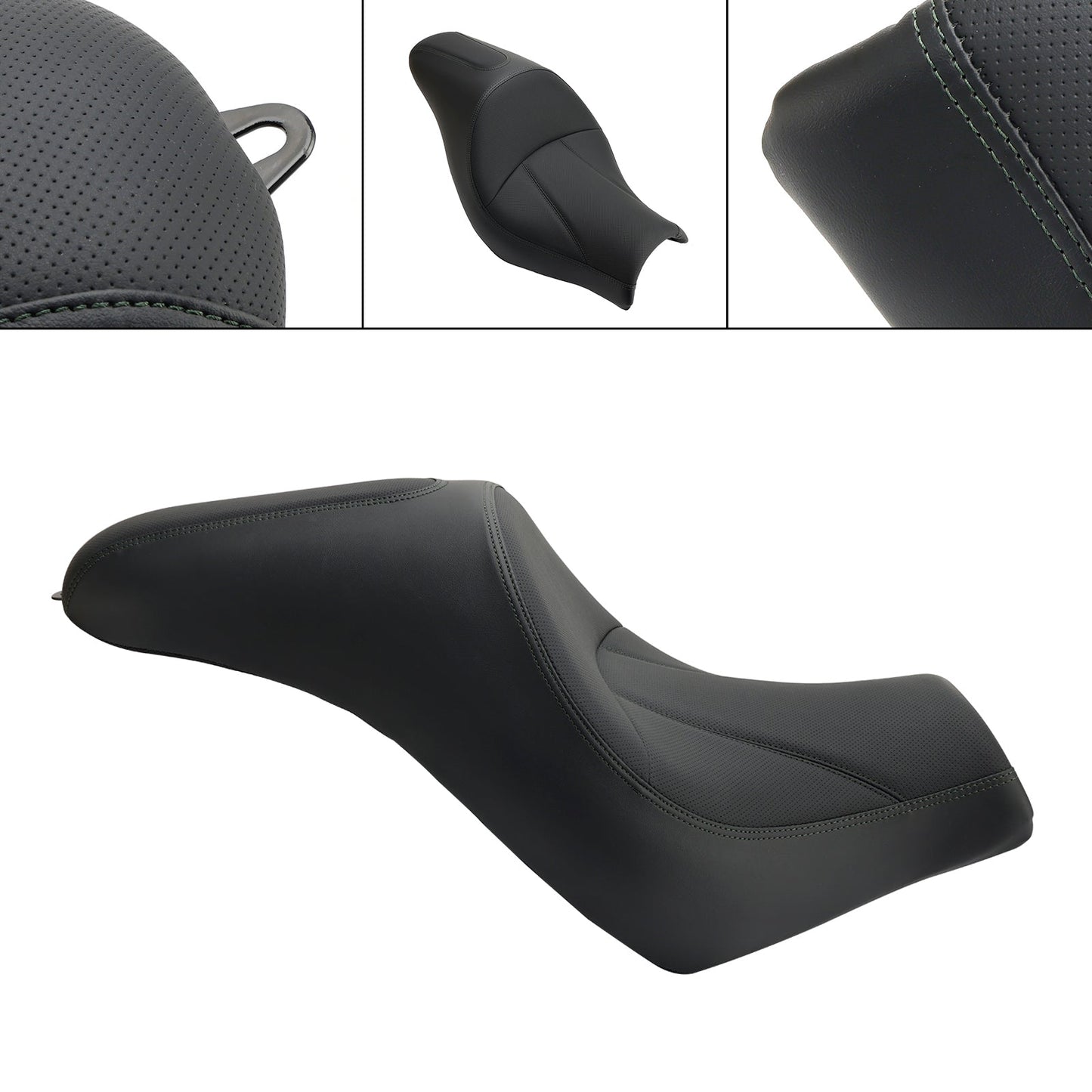 Front & Rear Seat Driver Cushion Pu For Kawasaki Vulcan S Vn En 650 2015-2023