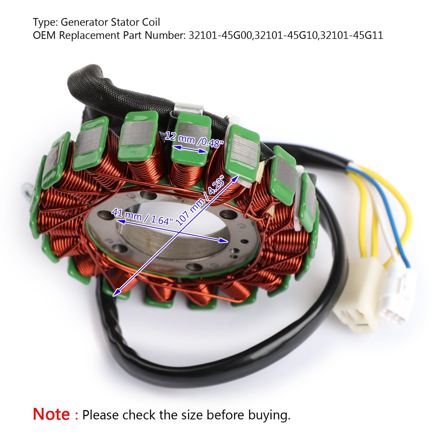 Generator Stator Coil For Suzuki LTR450 LT-R450 Quad Racer 06-2011 32101-45G00