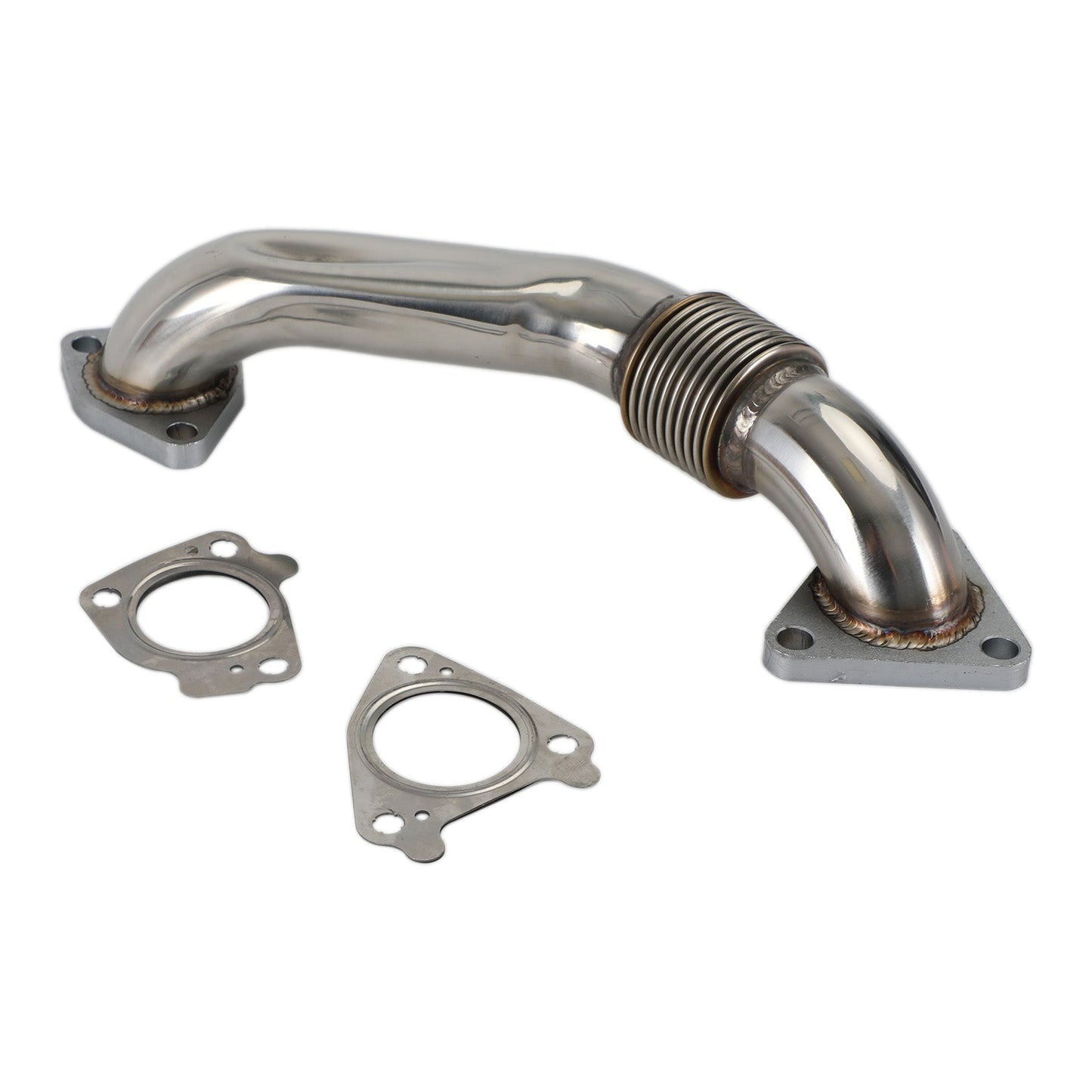 Passenger Side Exhaust Up-Pipe for 2001-2016 6.6L Duramax LB7 LLY LBZ LMM LML Champoo