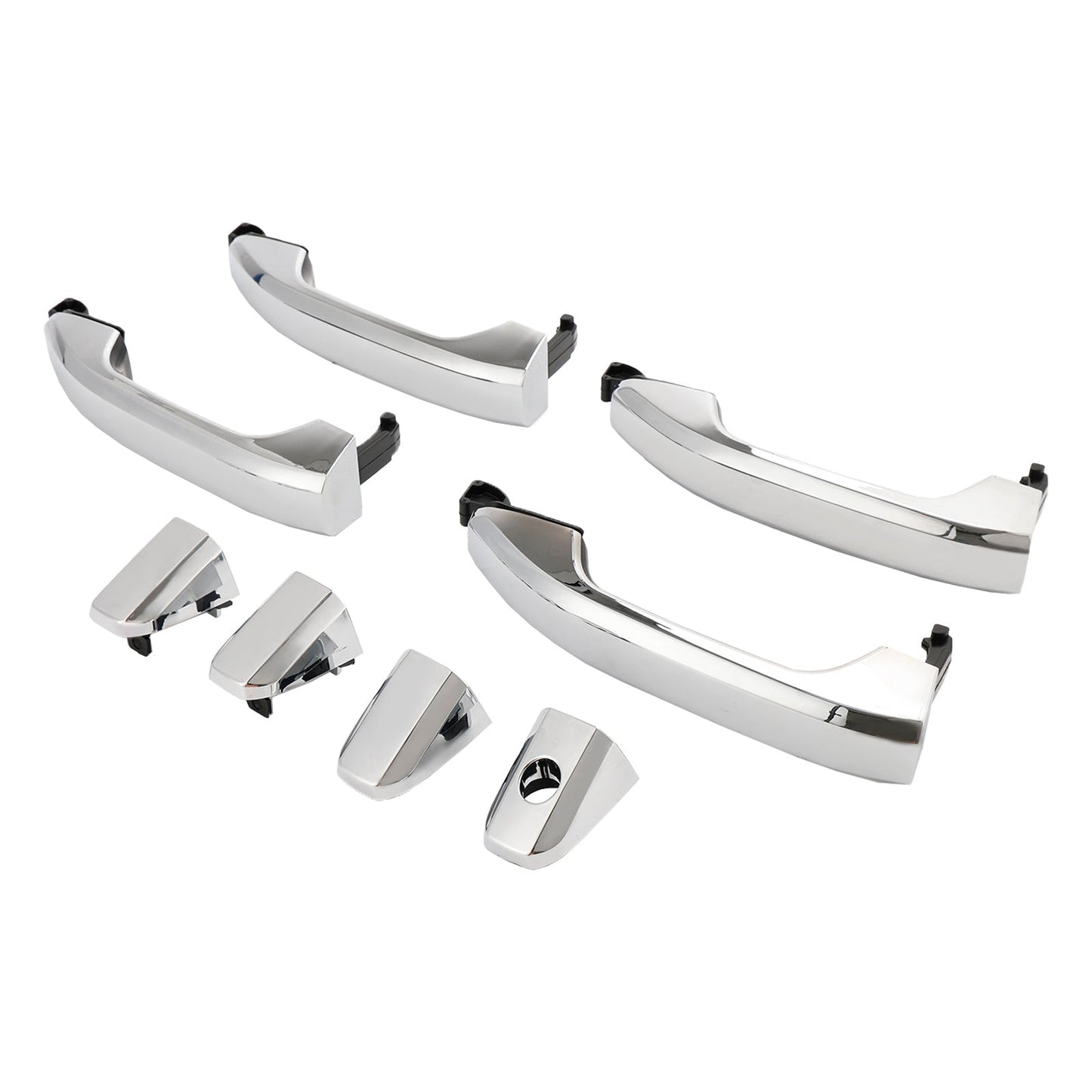 2015-2019 GMC Sierra 3500 HD (submodel: Base, Denali, SLE, SLT) 4pcs Exterior Door Handle Chrome 14575050