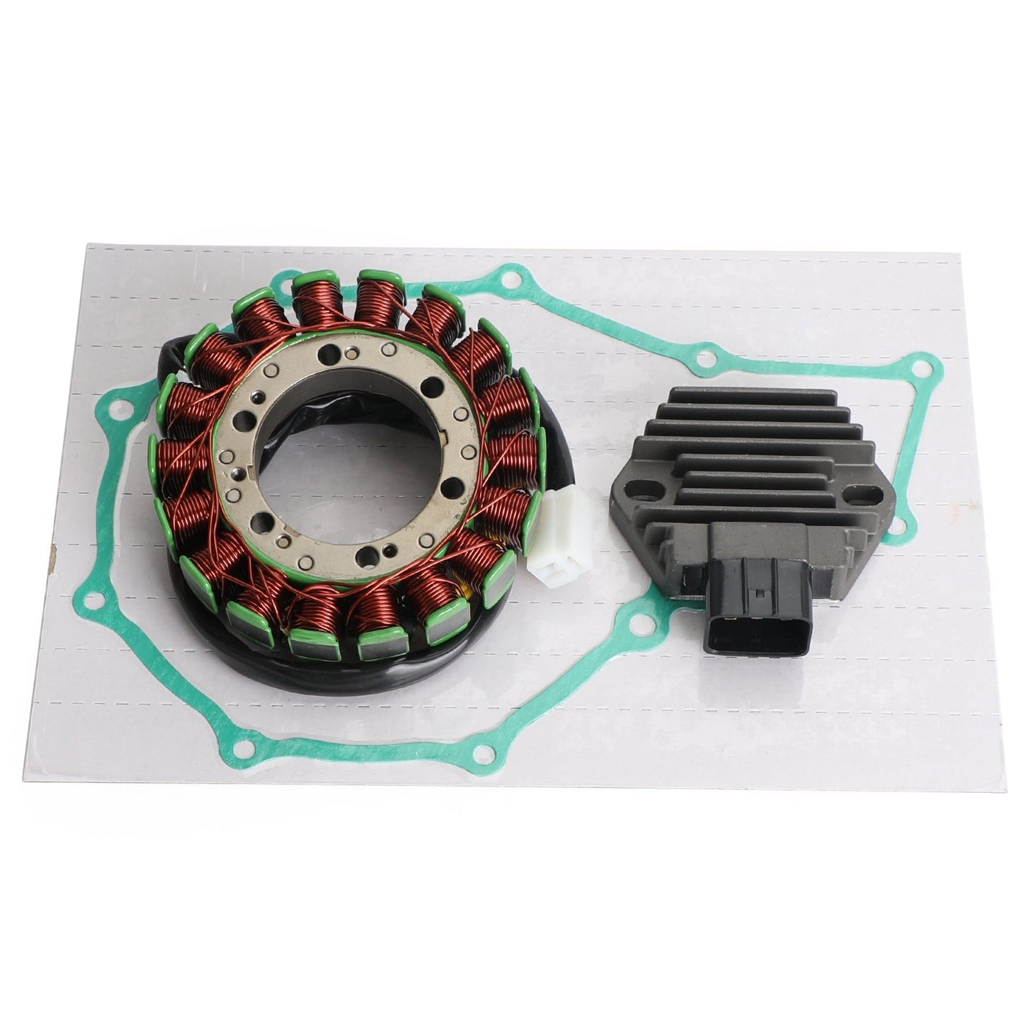 Magneto Stator+Voltage Rectifier+Gasket For Honda XL650V Transalp 650 2000-2006 Champoo