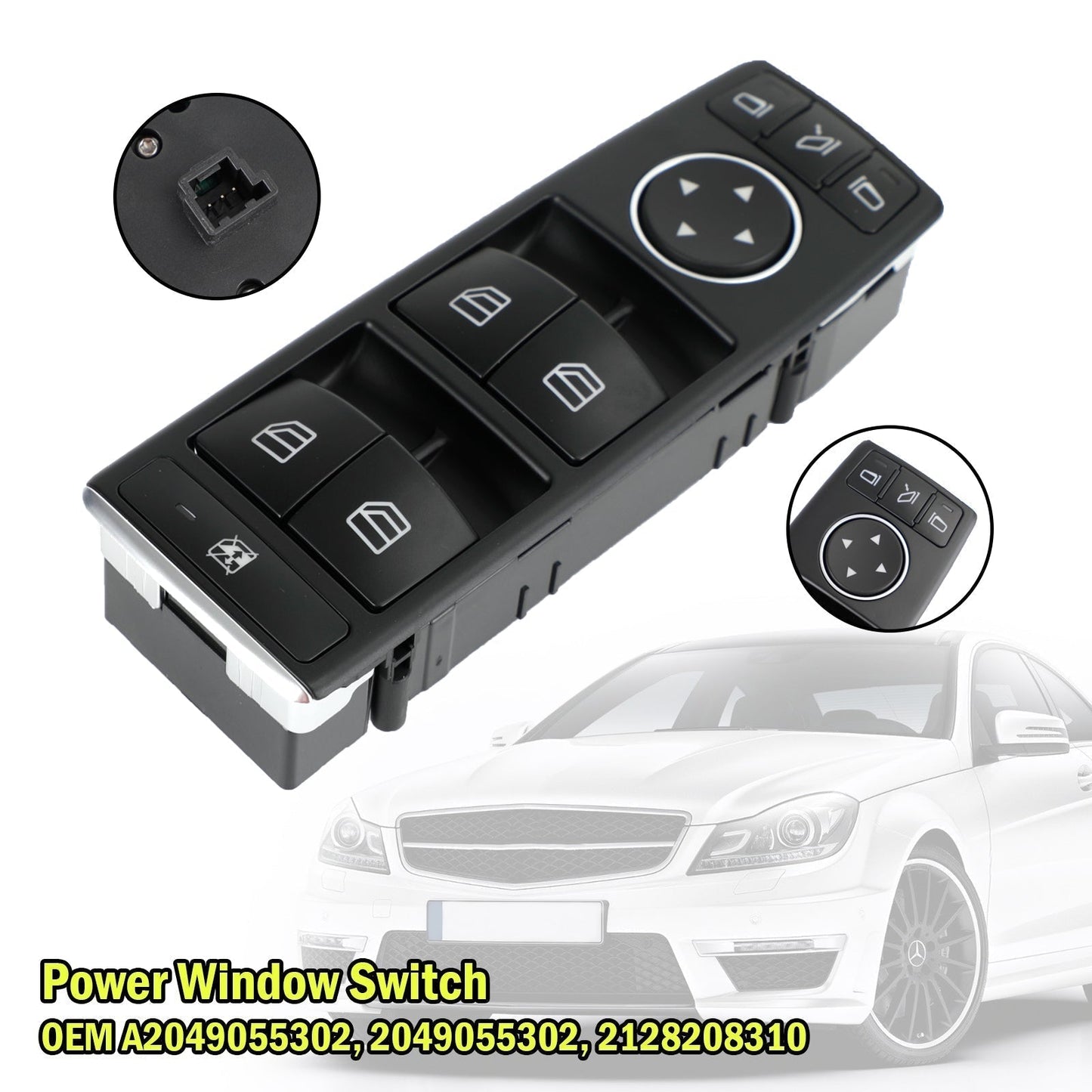 2007-2013 Mercedes-Benz E550 E63 Power Window Switch Front Left 2049055302 2128208310