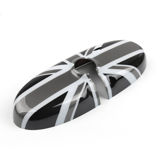 MINI Cooper R55 R56 R57 NEW Black Union Jack UK Flag Rear View Mirror Cover