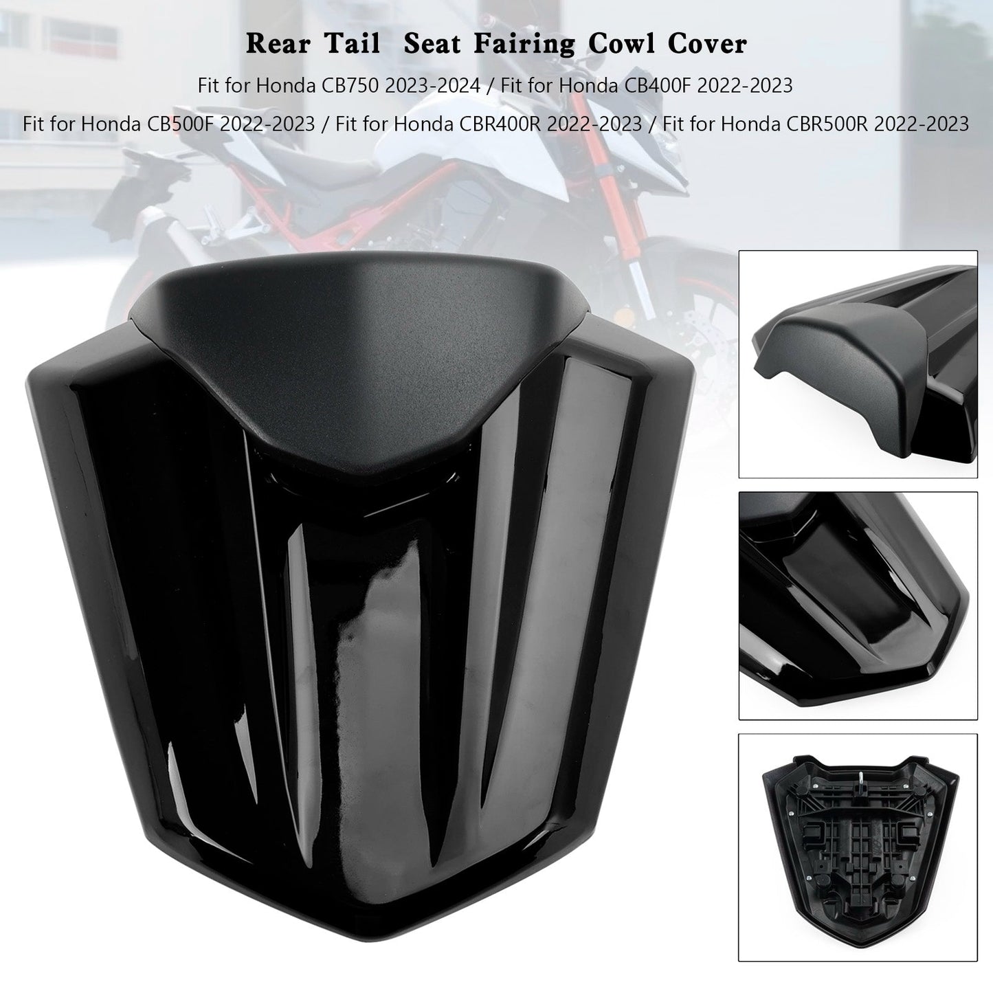 Rear Tail Seat Fairing Cover For Honda CB750 CB400F CB500F CBR400R CBR500R 22-23