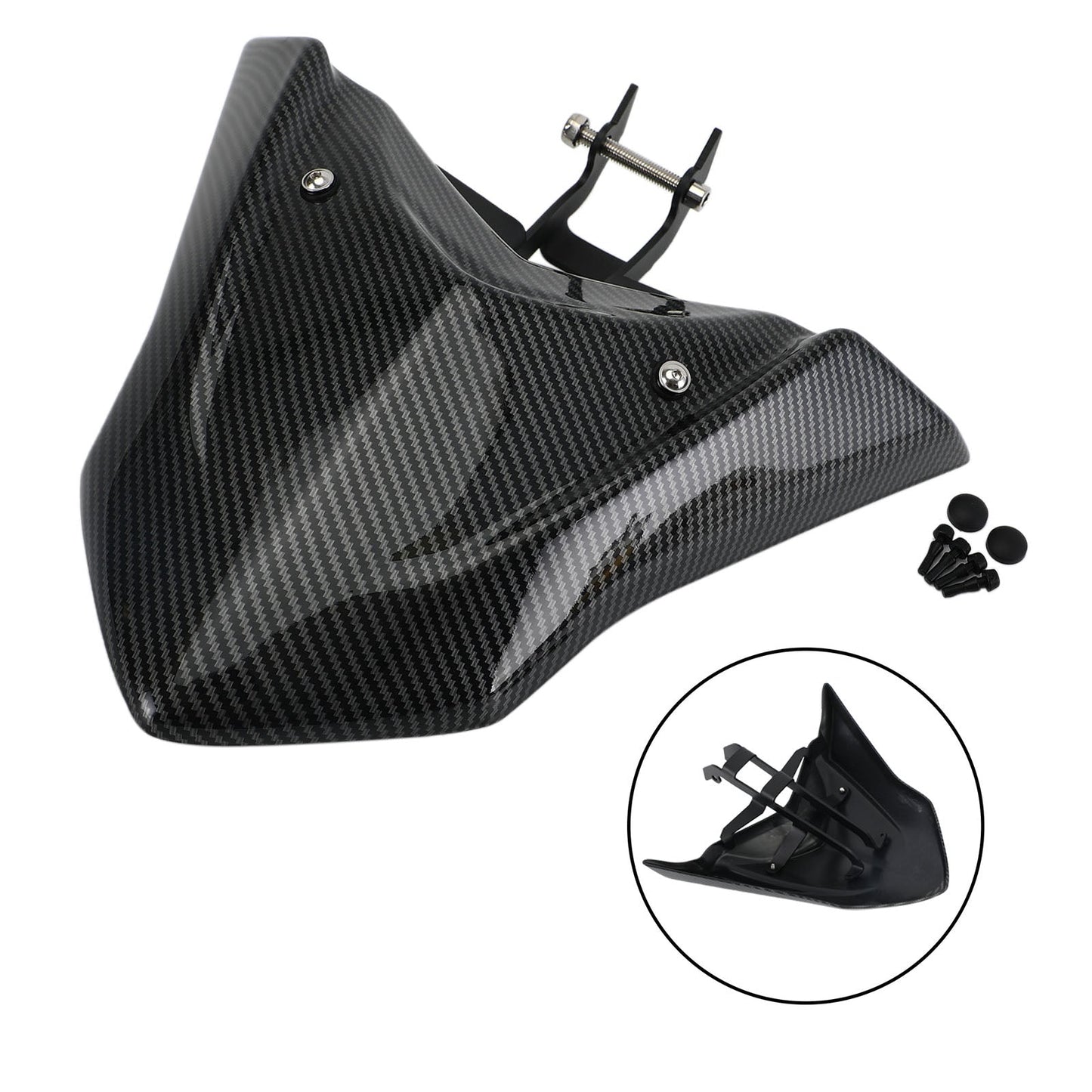 Carbon ABS Front Fender Beak Extension fit for Yamaha Tenere 700 2019-2020