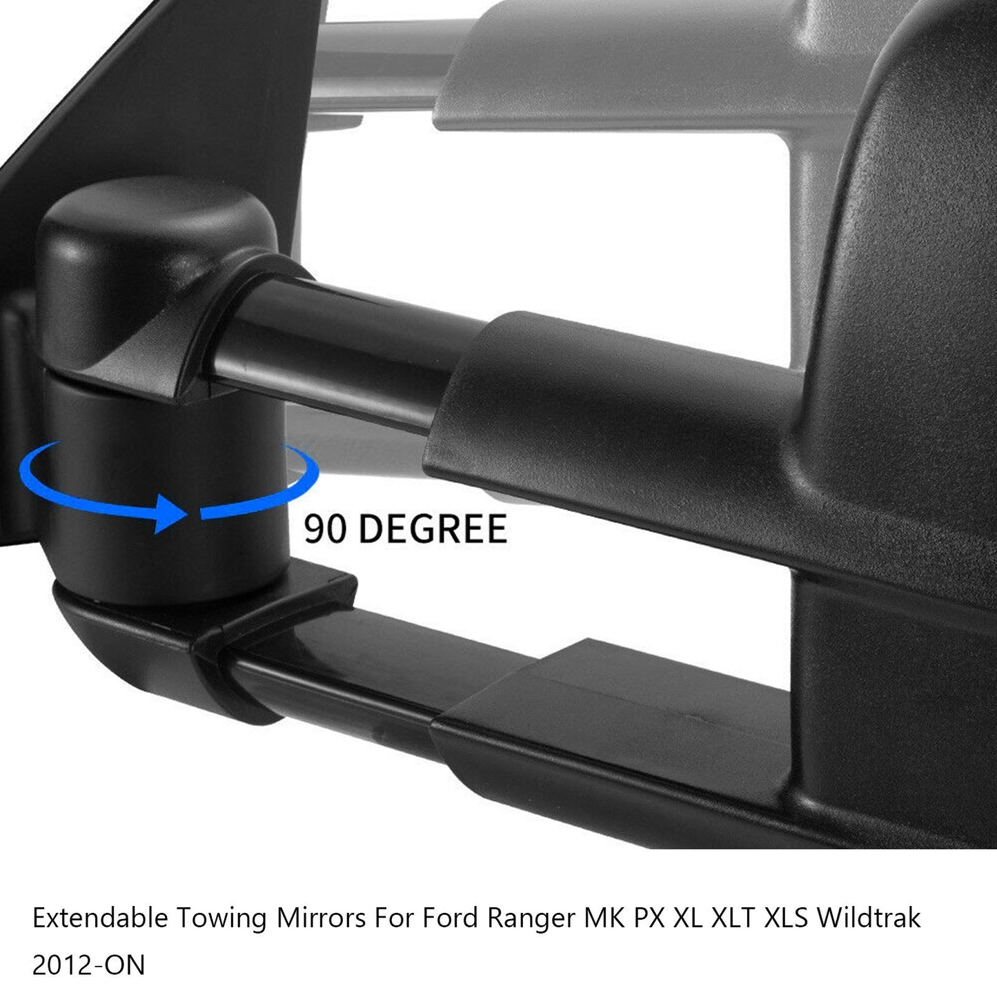 2012+ Ford Ranger MK PX XL XLT XLS Wildtrak Extendable Towing Mirrors