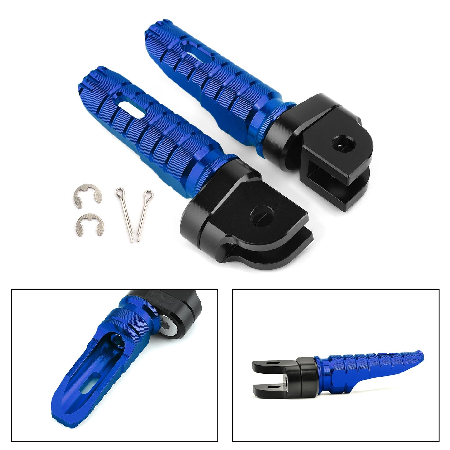 Front Footrests Foot Peg for HONDA CB125R CBR250RR CBR1000RR CB600F CB1100/RS/SX Blue