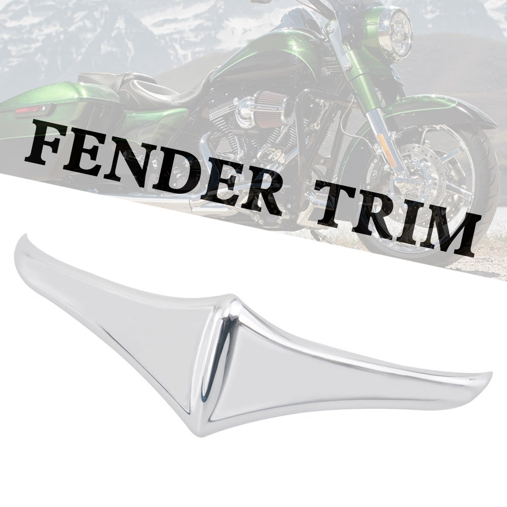 Rear Front Fender Leading Edge Tip Trim Accent Chrome For Touring FLHX FLTR