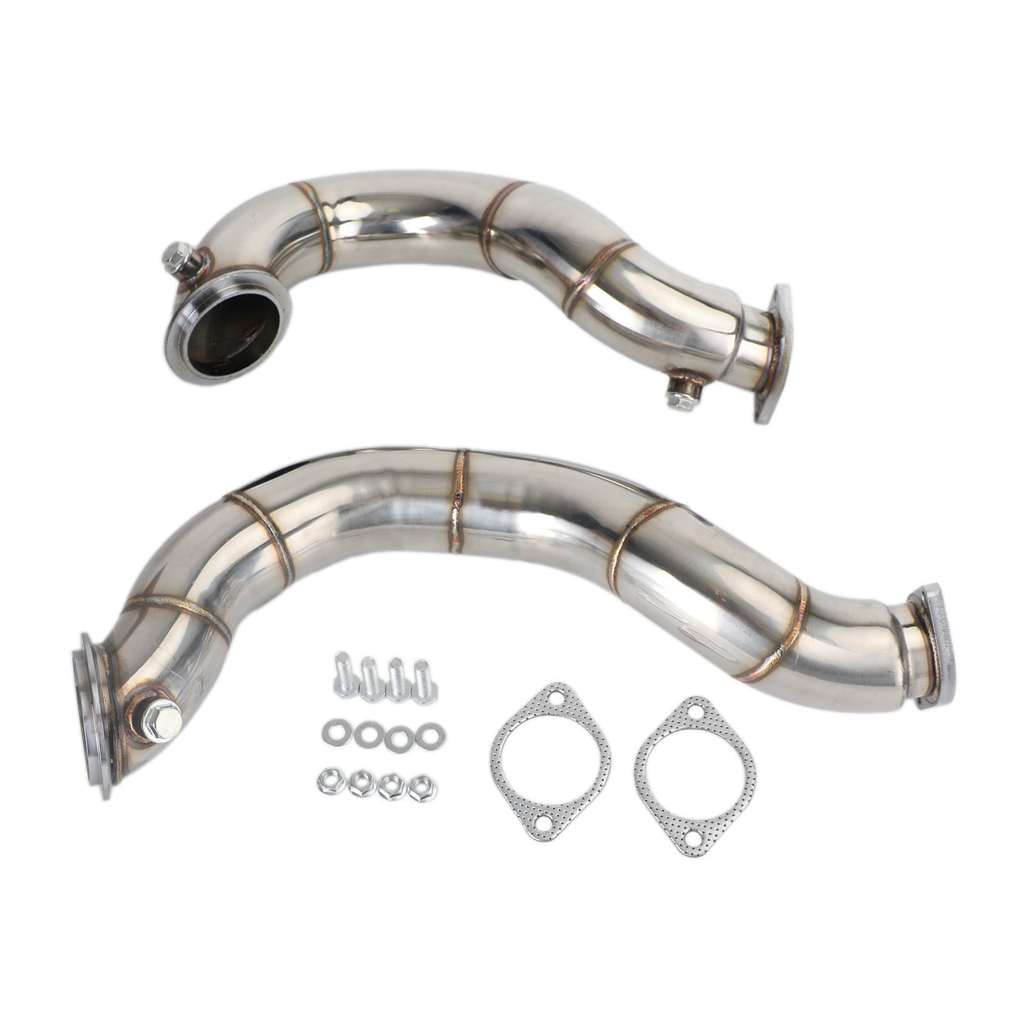 2007-2010 BMW N54 E90/E91/E92/E93/E82/135i/335i Twin Turbo 3″ Cast Stainless Steel Downpipe Champoo