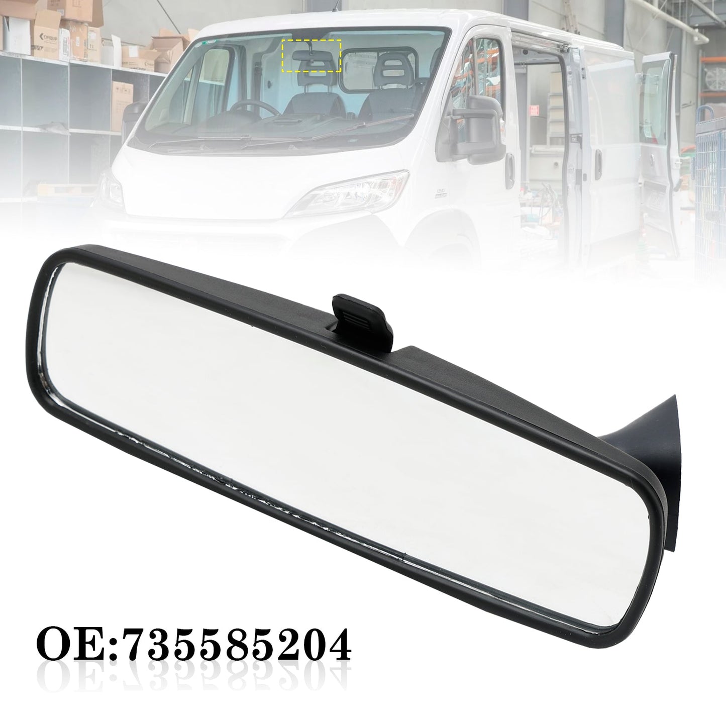 2016 - 2019 Peugeot Boxer 2,0 BlueHDi Interior Rear View Mirror 735585204