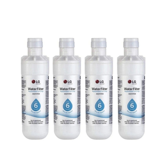 4Pack LG LT1000P Refrigerator Water Filter Replacement ADQ74793501 ADQ74793502