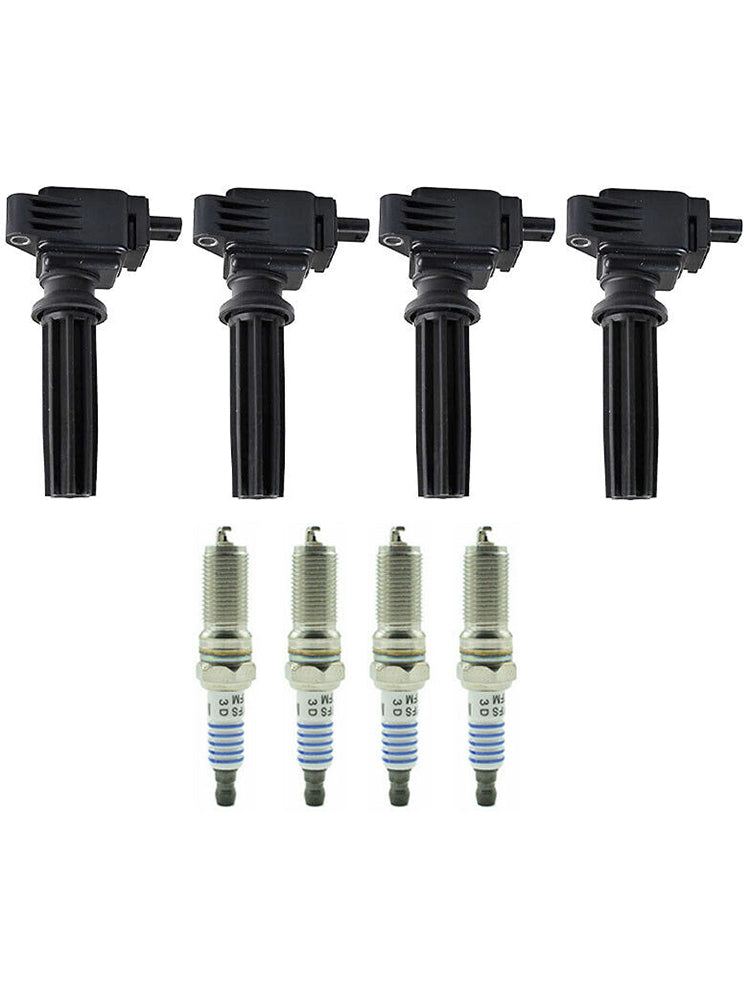 2015-2017 Ford MKZ Black Label Hybrid Sedan 4-Door 4X Ignition Coils+Spark Plugs UF670