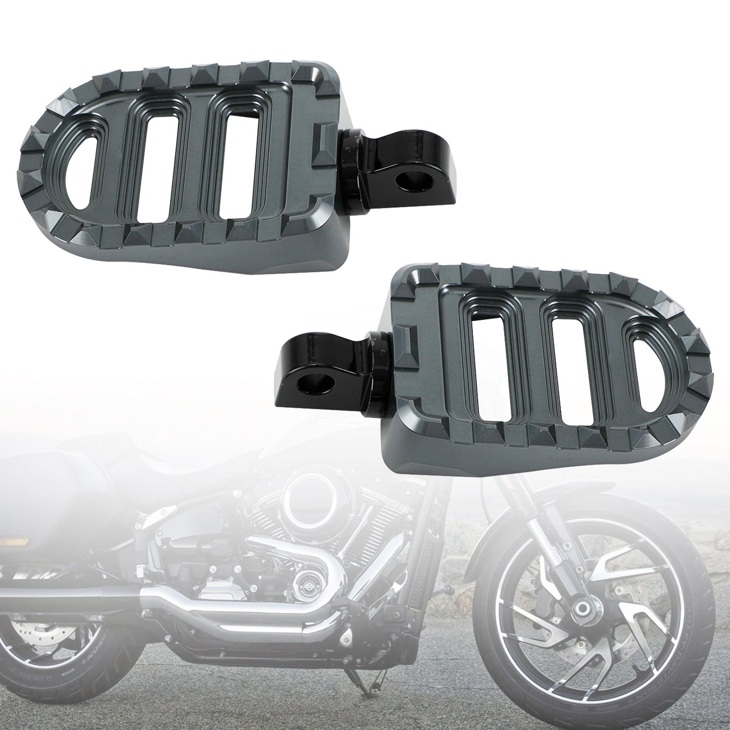 Front Footrests Foot Peg fit for Dyna Sportster 883 Electra Glide Road Glide