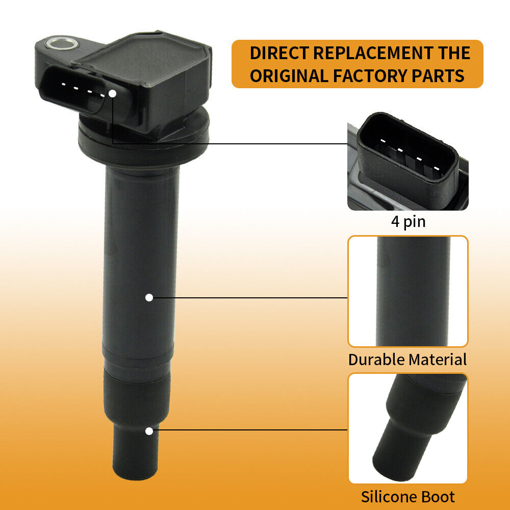 2000-2009 Toyota Tundra 4.7L 8PCS Ignition Coil+Spark Plug UF230 90080-91180